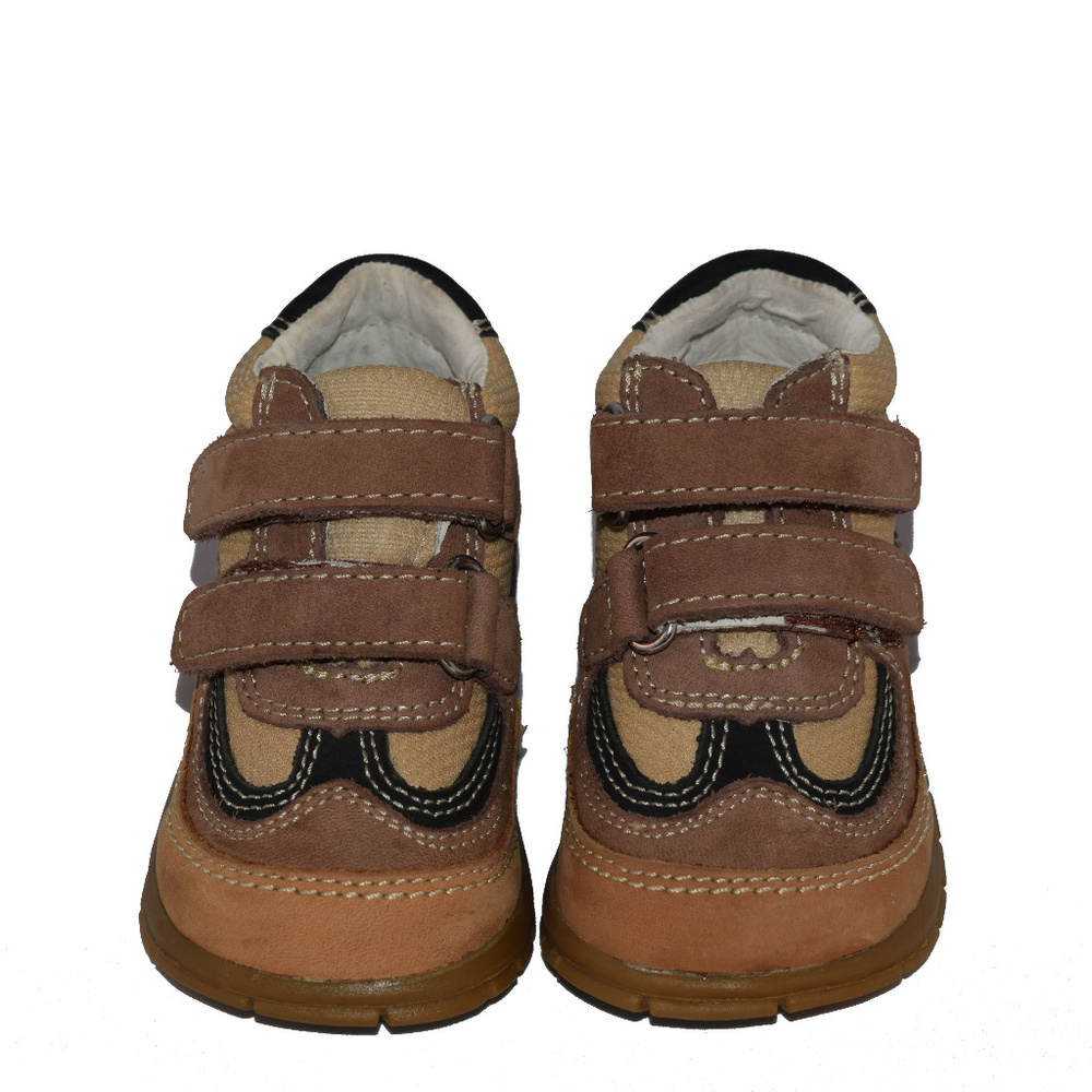 NWT - Leather Nubuck Double Velcro Shoe